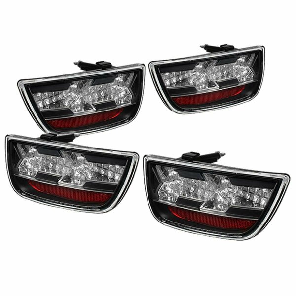 Spyder LED Tail Lights for 2010-2013 Chevy Camaro - Black 5032188